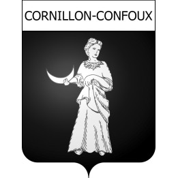 Cornillon-Confoux Sticker wappen, gelsenkirchen, augsburg, klebender aufkleber