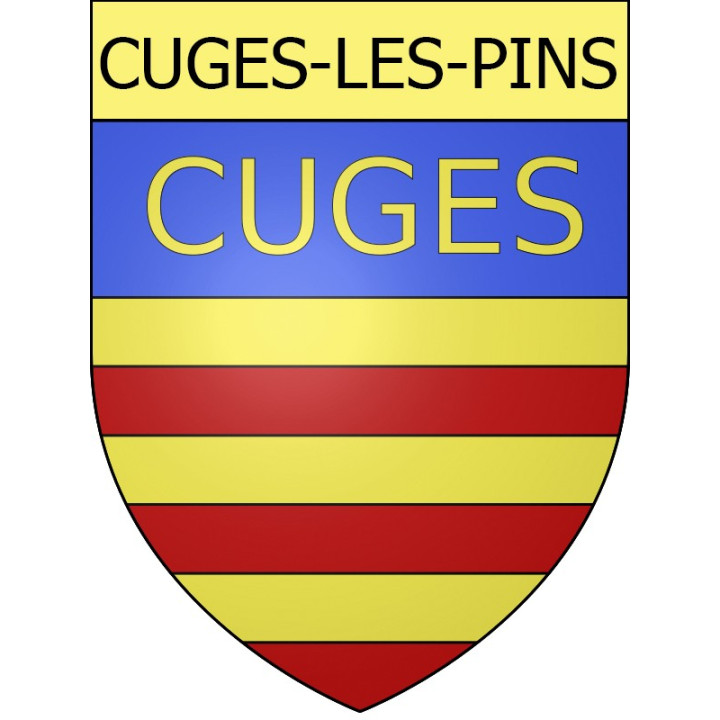 Cuges-les-Pins 13 ville Stickers blason autocollant adhésif