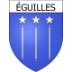 Stickers coat of arms Éguilles adhesive sticker