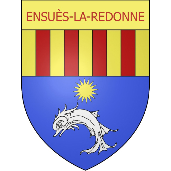 Pegatinas escudo de armas de Éguilles adhesivo de la etiqueta engomada