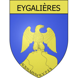 Pegatinas escudo de armas de Eygalières adhesivo de la etiqueta engomada