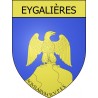 Pegatinas escudo de armas de Eygalières adhesivo de la etiqueta engomada