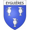 Eyguières 13 ville Stickers blason autocollant adhésif