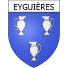 Eyguières Sticker wappen, gelsenkirchen, augsburg, klebender aufkleber