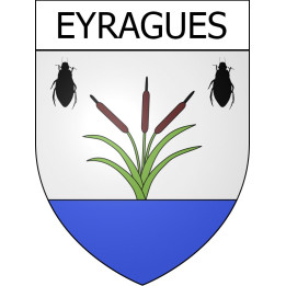 Eyragues 13 ville Stickers blason autocollant adhésif