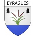 Eyragues 13 ville Stickers blason autocollant adhésif