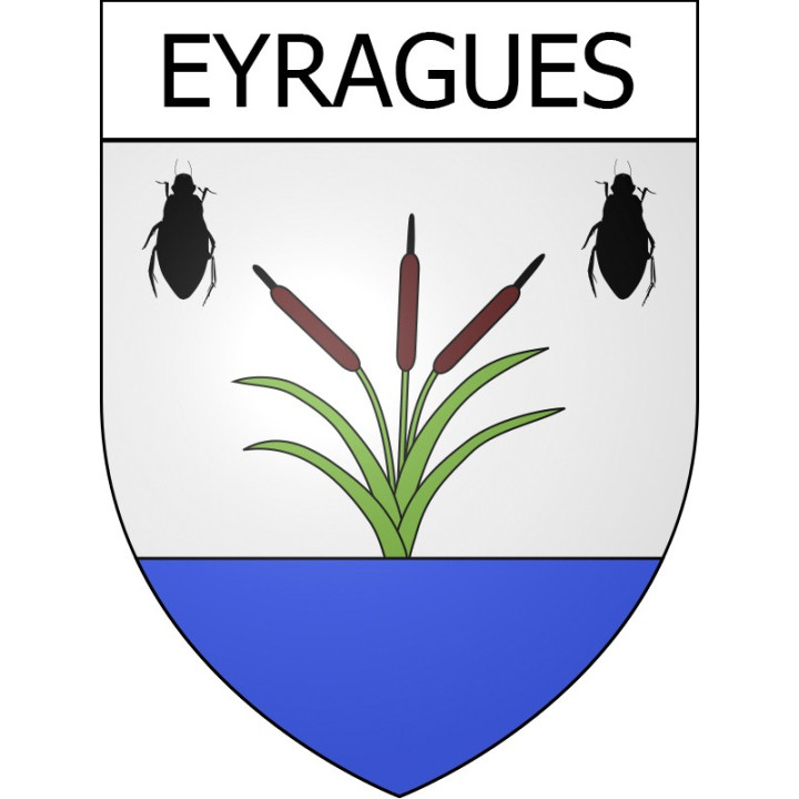 Eyragues 13 ville Stickers blason autocollant adhésif