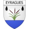 Eyragues Sticker wappen, gelsenkirchen, augsburg, klebender aufkleber