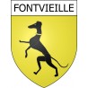 Stickers coat of arms Fontvieille adhesive sticker