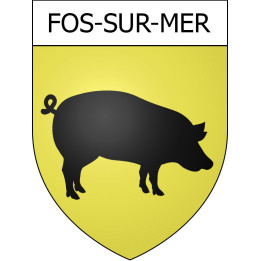 Stickers coat of arms Fos-sur-Mer adhesive sticker