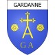 Pegatinas escudo de armas de Gardanne adhesivo de la etiqueta engomada