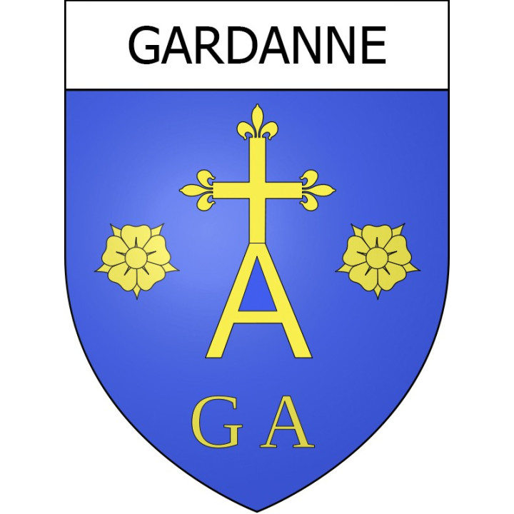 Gardanne Sticker wappen, gelsenkirchen, augsburg, klebender aufkleber