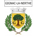 Stickers coat of arms Gignac-la-Nerthe adhesive sticker