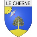 le-chesne 08 ville Stickers blason autocollant adhésif