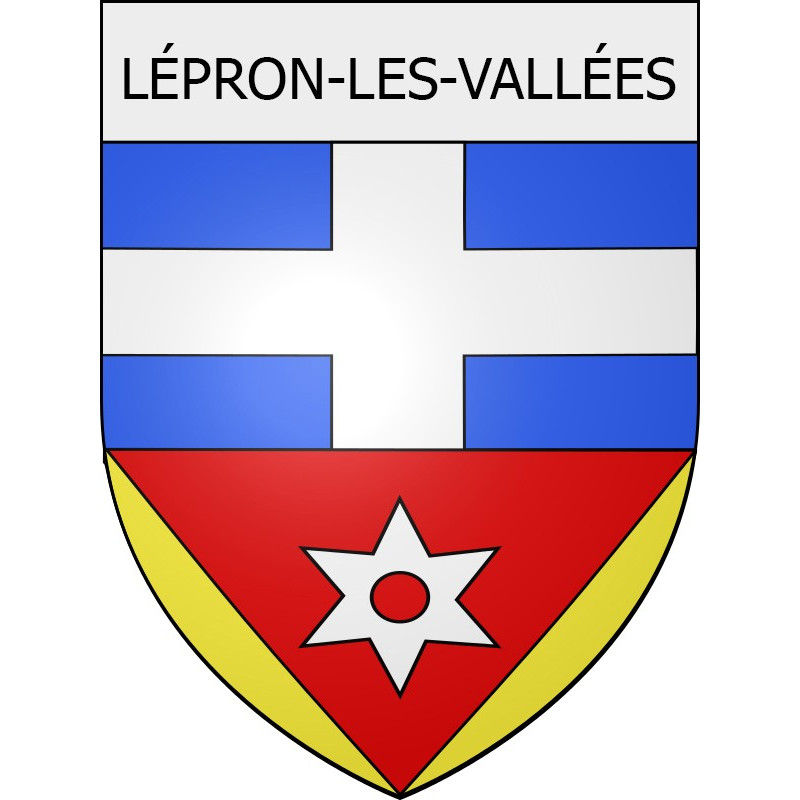 lépron-les-vallées 08 ville Stickers blason autocollant adhésif