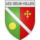 les-deux-villes 08 ville Stickers blason autocollant adhésif