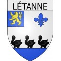 létanne 08 ville Stickers blason autocollant adhésif