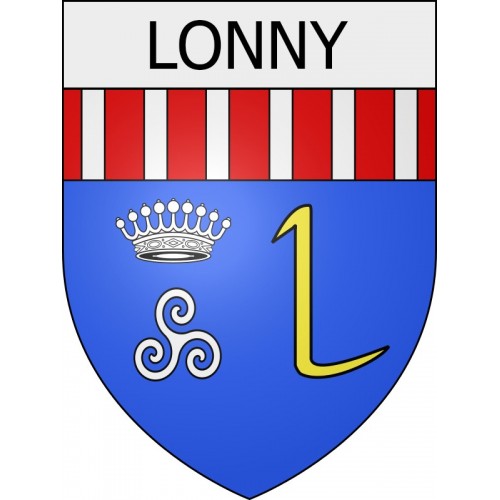 lonny 08 ville Stickers blason autocollant adhésif