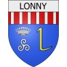 lonny 08 ville Stickers blason autocollant adhésif