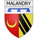 malandry 08 ville Stickers blason autocollant adhésif