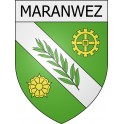 maranwez 08 ville Stickers blason autocollant adhésif