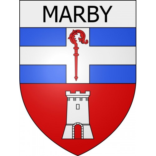 marby 08 ville Stickers blason autocollant adhésif