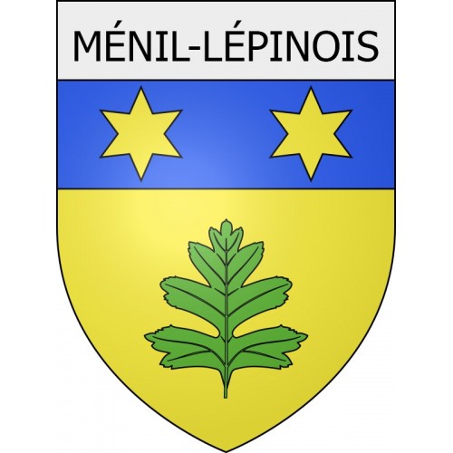 ménil-lépinois 08 ville Stickers blason autocollant adhésif