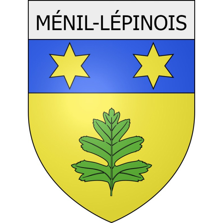 ménil-lépinois 08 ville Stickers blason autocollant adhésif