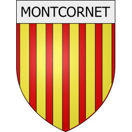 montcornet 08 ville Stickers blason autocollant adhésif