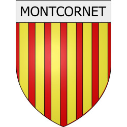 montcornet 08 ville Stickers blason autocollant adhésif
