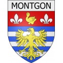 montgon 08 ville Stickers blason autocollant adhésif