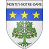 montcy-notre-dame 08 ville Stickers blason autocollant adhésif