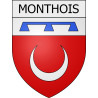 monthois 08 ville Stickers blason autocollant adhésif