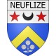 neuflize 08 ville Stickers blason autocollant adhésif