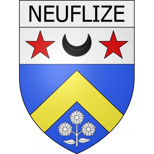 neuflize 08 ville Stickers blason autocollant adhésif