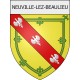 neuville-lez-beaulieu 08 ville Stickers blason autocollant adhésif