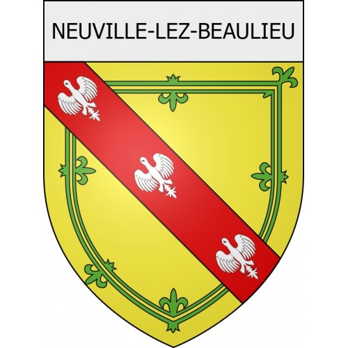 neuville-lez-beaulieu 08 ville Stickers blason autocollant adhésif