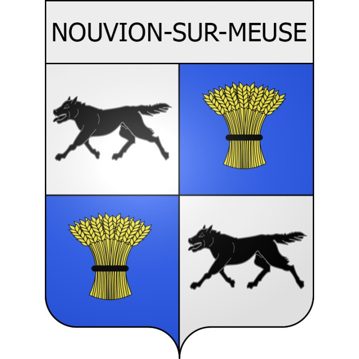 nouvion-sur-meuse 08 ville Stickers blason autocollant adhésif
