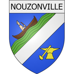 nouzonville 08 ville Stickers blason autocollant adhésif
