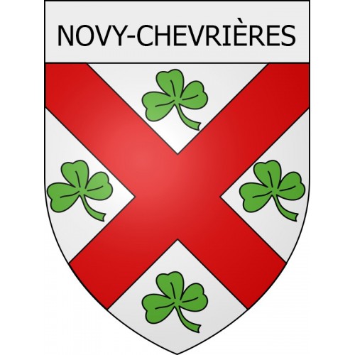 novy-chevrières 08 ville Stickers blason autocollant adhésif