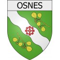 osnes 08 ville Stickers blason autocollant adhésif