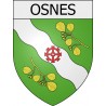 osnes 08 ville Stickers blason autocollant adhésif