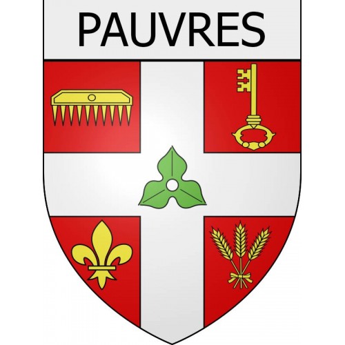 pauvres 08 ville Stickers blason autocollant adhésif