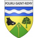 pouru-saint-remy 08 ville Stickers blason autocollant adhésif