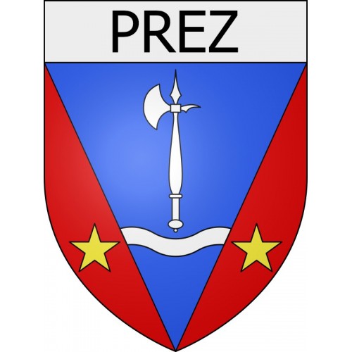 prez 08 ville Stickers blason autocollant adhésif