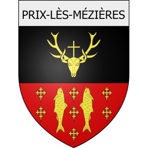 prix-lès-mézières 08 ville Stickers blason autocollant adhésif