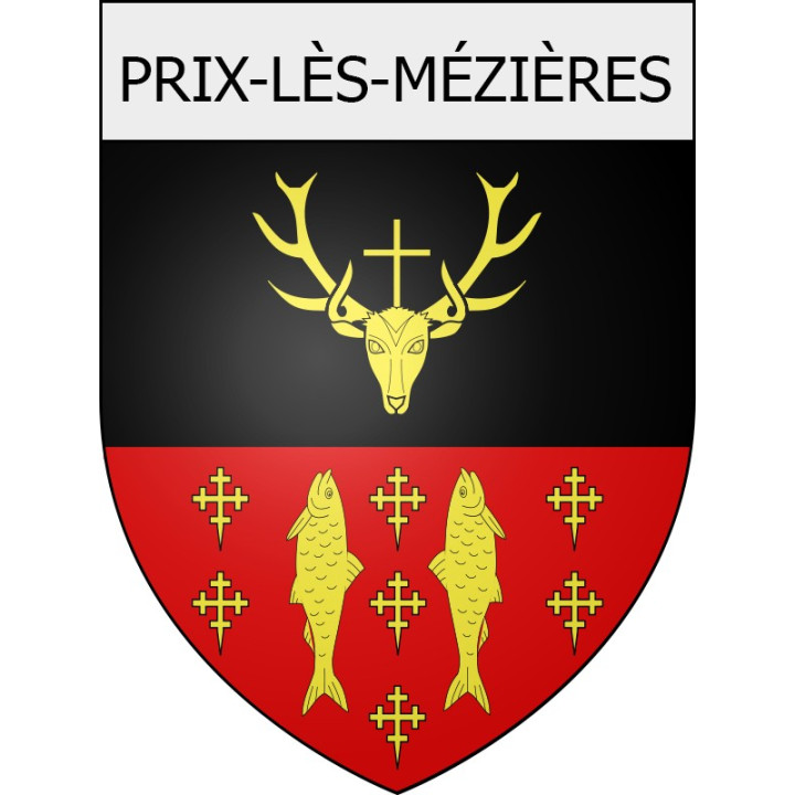 prix-lès-mézières 08 ville Stickers blason autocollant adhésif