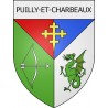 puilly-et-charbeaux 08 ville Stickers blason autocollant adhésif