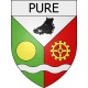 pure 08 ville Stickers blason autocollant adhésif