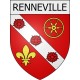renneville 08 ville Stickers blason autocollant adhésif